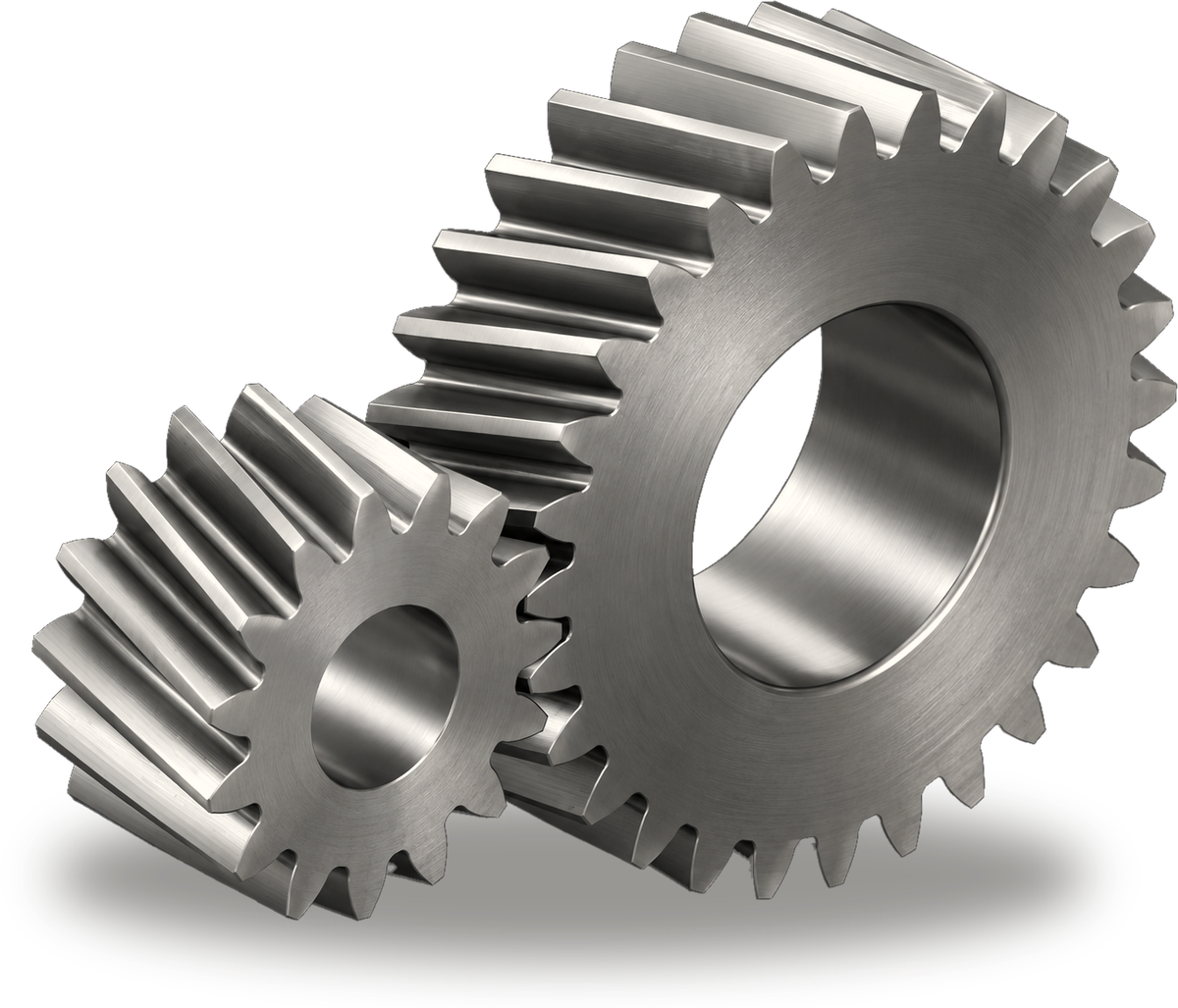 Precision steel helical gear pair